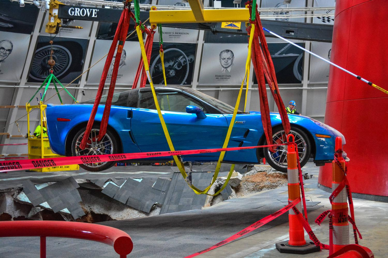 Illustration for article titled The First Sinkhole Corvette Was Restored For SEMA And Looks Perfect